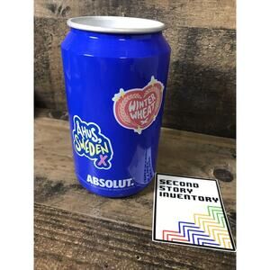 ABSOLUT VODKA METAL COCKTAIL DRINK CAN, AHUS SWEDEN Winter Wheat Pristine Water